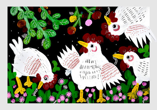 《草地上的母鸡》水粉/低幼/自动发货：下单后，点击手机短信中收到的链接，即可获取文件下载的链接；如有任何问题，可添加客服微信hm33268获得帮助。 商品图0