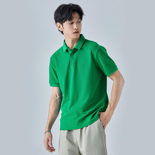 【断码清仓】HX 夏季翻领短袖T恤S102320919101POLO杉 商品图0
