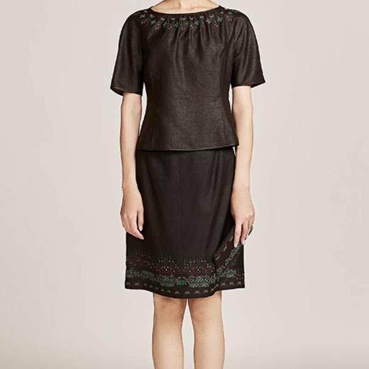 TANGY Collection天意莨绸合体绣花上衣 商品图3