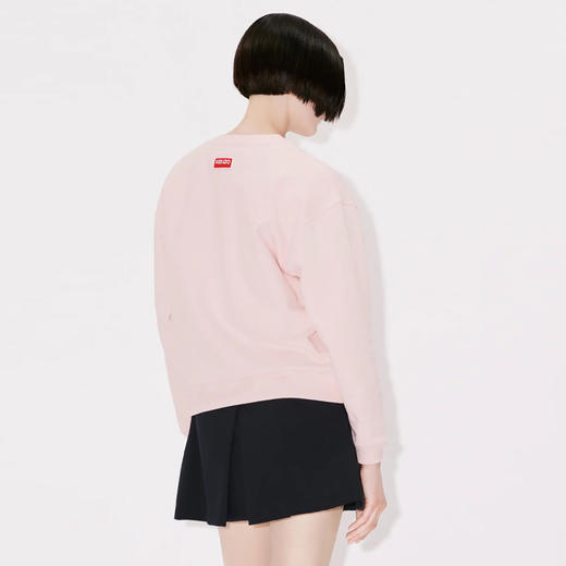 KENZO 高田贤三 女士“BOKE FLOWER”徽章棉质长袖卫衣 粉色 FD52 SW036 4ME 34 商品图2