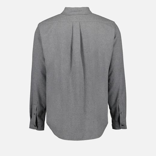 KENZO 高田贤三 男士“BOKE FLOWER”徽章刺绣棉质长袖衬衫 灰色 FD65 CH410 9DU 97 商品图1