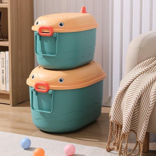 儿童玩具收纳箱大容量带轮家用卡通整理箱宝宝衣服零食积木收纳盒 商品图9