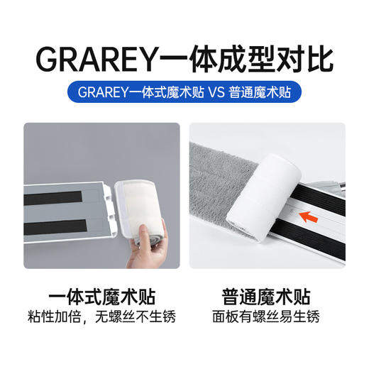 GRAREY免手洗平板拖把|不废腰免手洗，一拖即净脏污无处逃|干湿两用 商品图11