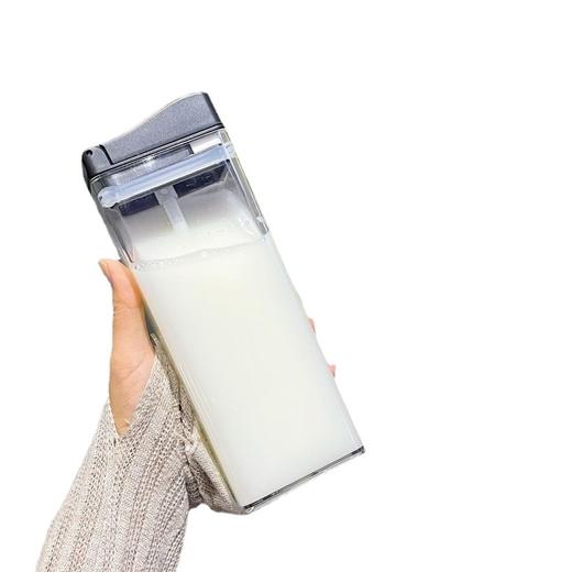 「颜值派！四色可选」小红书同款方形水杯ins风吸管杯女塑料杯简约便携耐摔随手杯餐饮用具 商品图4