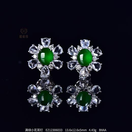 【绽放】】满绿小花耳钉    EZ12306033 商品图0