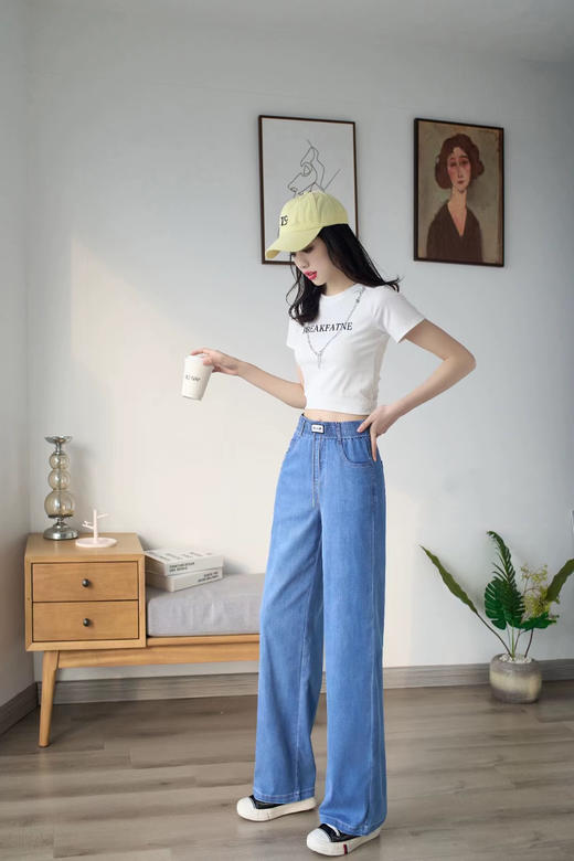 女牛仔直筒裤98565 商品图3