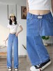 女牛仔直筒裤98565 商品缩略图0
