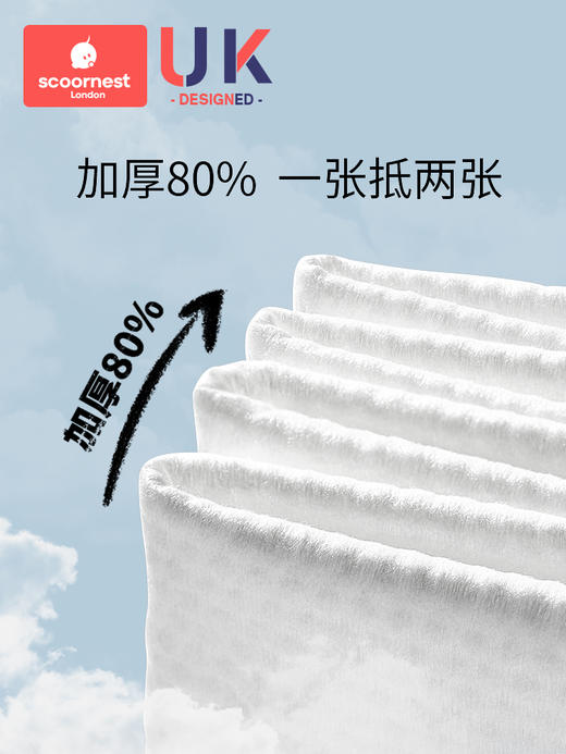 科巢婴儿干湿两用新生幼儿非棉柔巾湿纸巾宝宝专用洗脸绵柔巾6包 商品图1