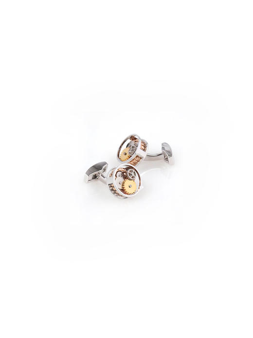 callisto米色齿轮系列袖扣机械朋克袖扣 DSTPF005M 商品图0