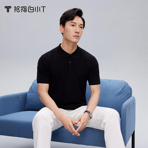 拇指白小T丝柔棉亲肤POLO衫 商品图4