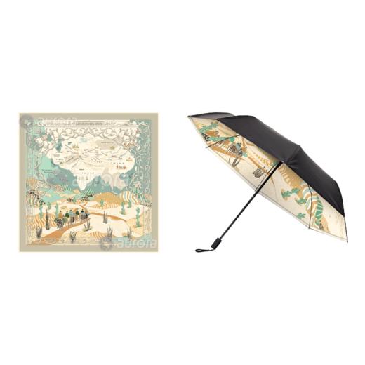 丝路·真丝大方巾和艺术晴雨伞套装 商品图4