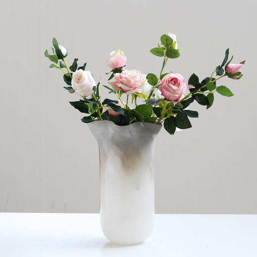 北欧轻奢创意渐变手工波浪口花瓶餐桌电视柜家居软装装饰白菜花瓶 商品图6