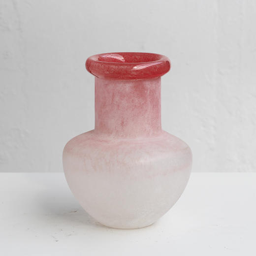 美式复古风手工不规则卷口渐变磨砂花瓶客厅餐桌电视柜家居品批发 商品图13