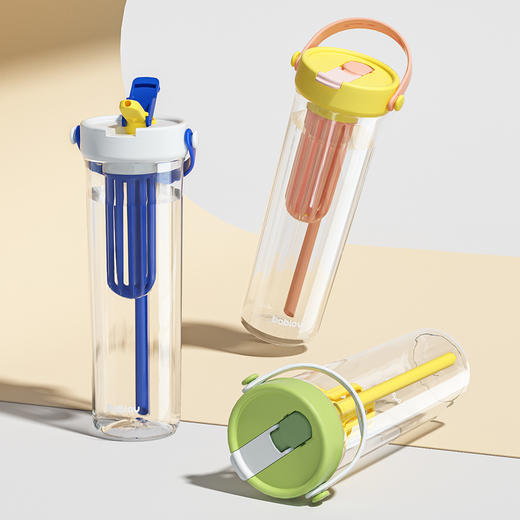 bablov水杯大容量女生便携吸管杯泡茶tritan杯子夏天多巴胺耐高温 商品图4