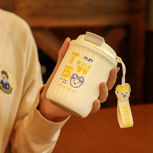 TeenieWeenie梦幻假日咖啡杯杯子便携随行车载办公室保温水杯 商品图1