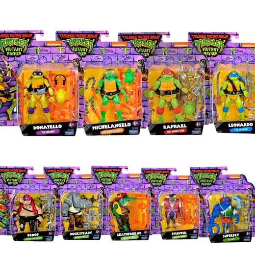 忍者神龟变种大乱斗模型可动公仔儿童玩具手办摩托汽车载具 商品图7