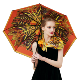 梦空间·真丝大方巾和艺术晴雨伞套装