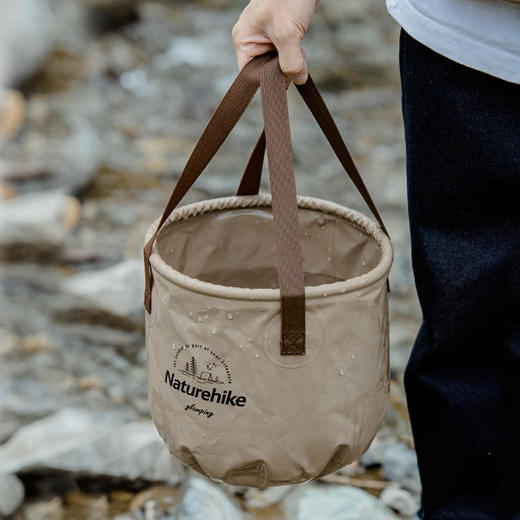 挪客（Naturehike）户外可折叠水桶便携露营圆形水盆旅游洗脸盆洗衣盆 商品图2