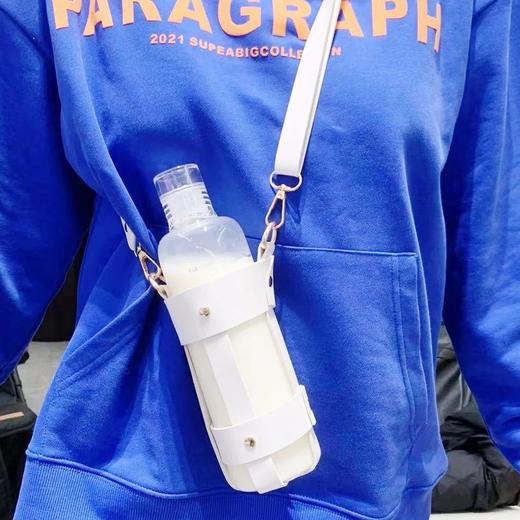 「两款杯套！时间刻度杯」网红喝水目标杯子ins颜值简约塑料随手杯便携餐饮用具 商品图2