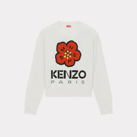 【一】KENZO 高田贤三 女士“BOKE FLOWER”徽章羊毛针织衫 米色 FD62 PU430 3LD 02