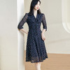 剩S/M 米思阳2025秋夏新款温柔优雅系带连衣裙波点弹性纱网减龄裙子2544 商品缩略图0