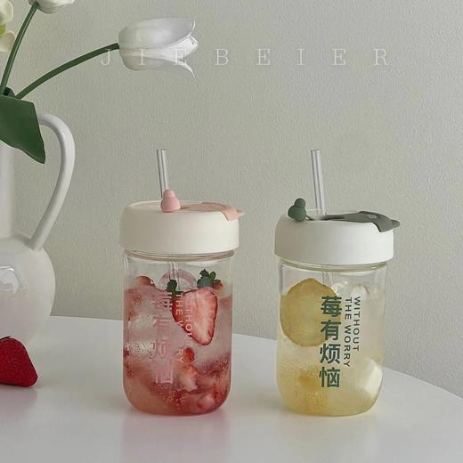 「三款可选！颜值派」水杯女ins颜值夏季塑料杯便携办公室2023新款吸管杯餐饮用具 商品图2