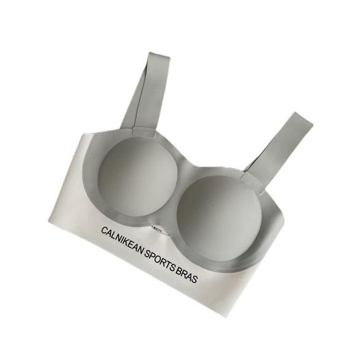 【calnikean双皮奶软提拉bra内衣】夏季舒适解压性感无痕一片式文胸 包裹设计小胸变大收副乳 无钢圈设计摆脱束缚感 商品图2