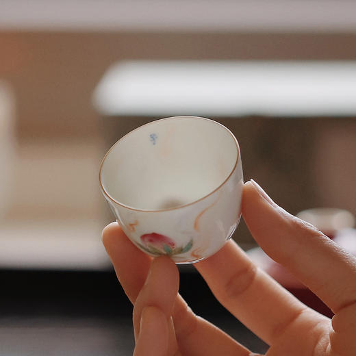 忘言造物/言外/与子成说品杯  景德镇品茗杯手绘陶瓷茶杯单杯 商品图1