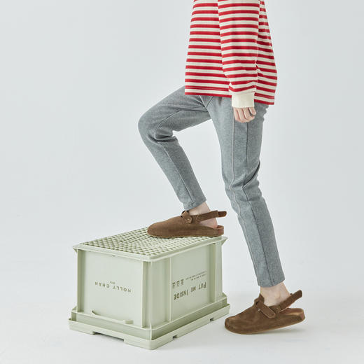 老米优品/🎈【品牌授权】品质系列❤ 2023秋季新款 儿童分割线磨毛打底裤 女童纯色可外穿温暖长裤~ 商品图0