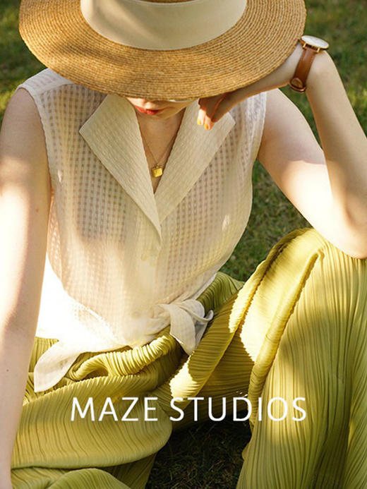 三宅褶皱裤空气裤薄款宽松百褶直筒裤阔腿裤冰丝休闲凉凉裤子女夏 商品图6