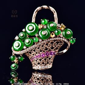 【财源滚滚】花篮胸针    XZ12305088W