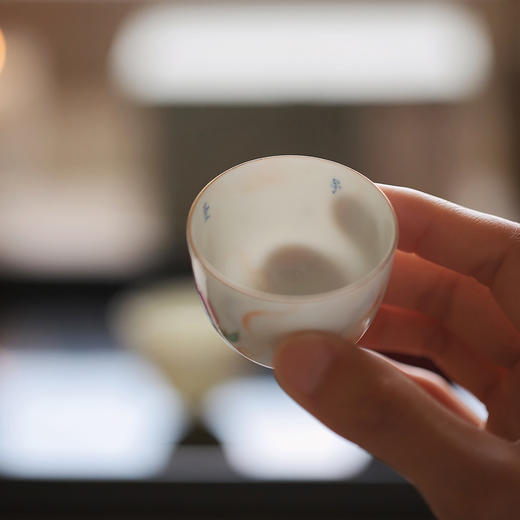 忘言造物/言外/与子成说品杯  景德镇品茗杯手绘陶瓷茶杯单杯 商品图7