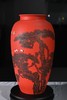 中华红磨砂釉松鹤延年赏瓶 商品缩略图0