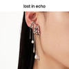 lost in echo原创设计师款轻奢简约小众流线流苏珍珠耳钉耳挂组合 商品缩略图1