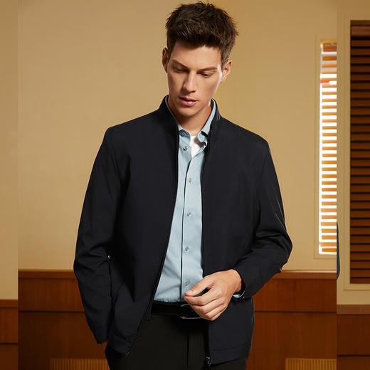 MD名盾夹克男秋季新品商务行政风外套易打理休闲翻领茄克 商品图3