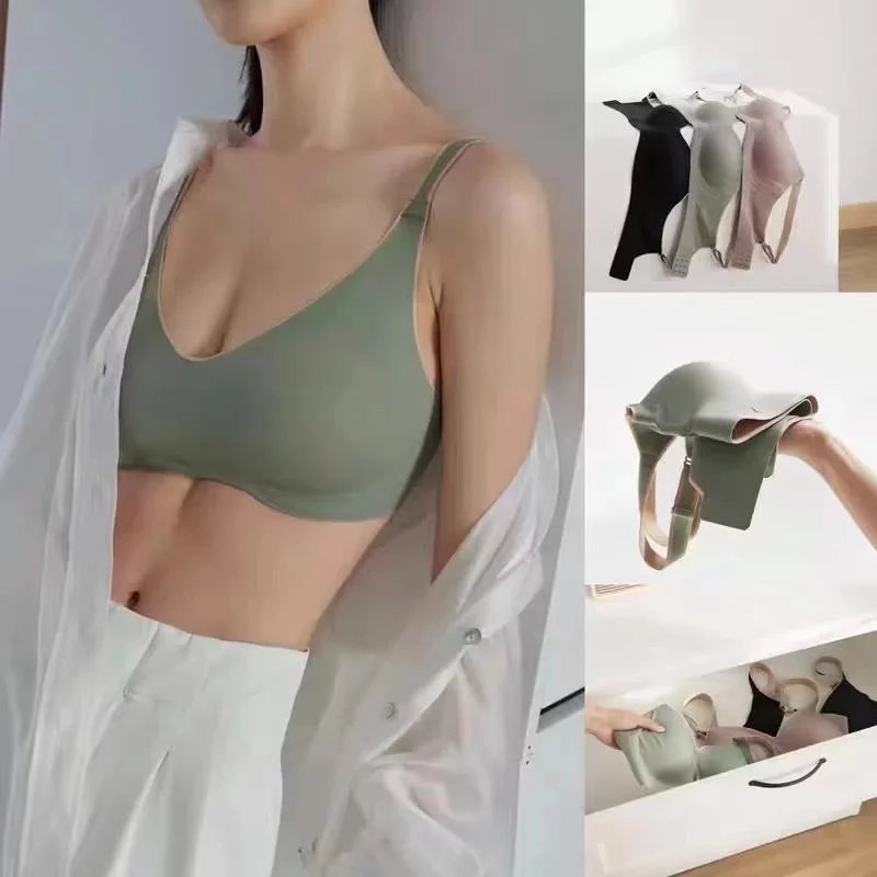 轻盈无感轻量无钢圈无痕内衣内裤 聚拢收副乳 防下垂文胸 抗菌透气短裤