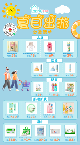 夏日出游必备用品清单