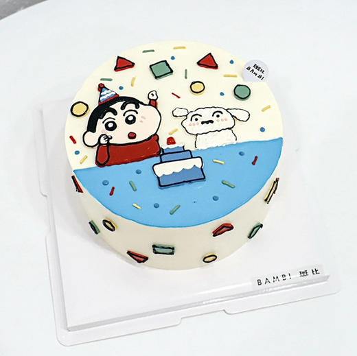 蜡笔小新&小白奶油蛋糕 商品图0
