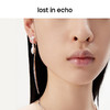 lost in echo原创设计师款简约精致流线水滴坠AB款不对称耳环耳钉 商品缩略图3