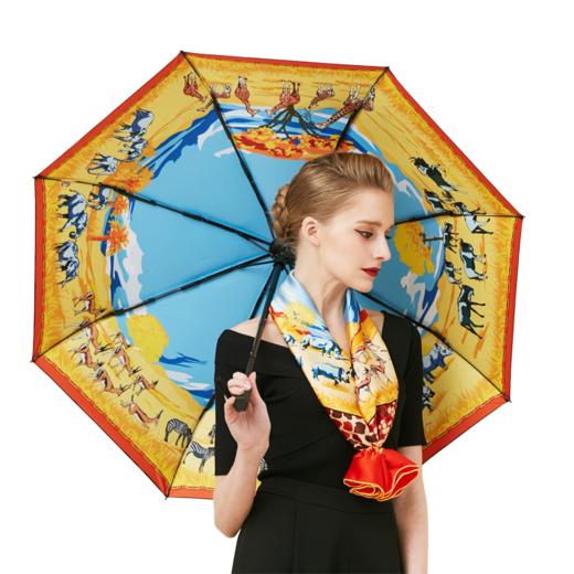 梦回肯尼亚·真丝大方巾和艺术晴雨伞套装 商品图7
