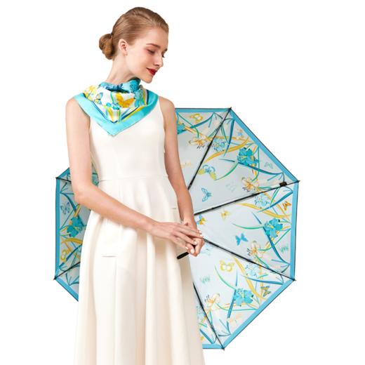 仲夏夜之梦·真丝中方巾和艺术晴雨伞套装 商品图5