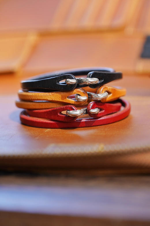 夏日限定｜牛皮银扣手链 商品图6