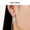 lost in echo原创设计师款简约精致流线水滴坠AB款不对称耳环耳钉 商品缩略图2