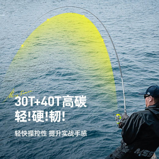 汉鼎矶战矶二代钓竿超轻超硬海竿鱼竿海杆轻量舒适轻硬好抛竿手感 商品图3