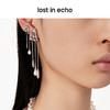 lost in echo原创设计师款轻奢简约小众流线流苏珍珠耳钉耳挂组合 商品缩略图3