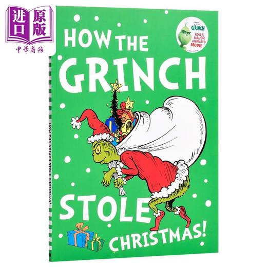 预售 【中商原版】英文原版 Dr Seuss How The Grinch Stole Christmas 苏斯博士系列 圣诞怪杰 儿童绘本 英文原版 进口图书 商品图0