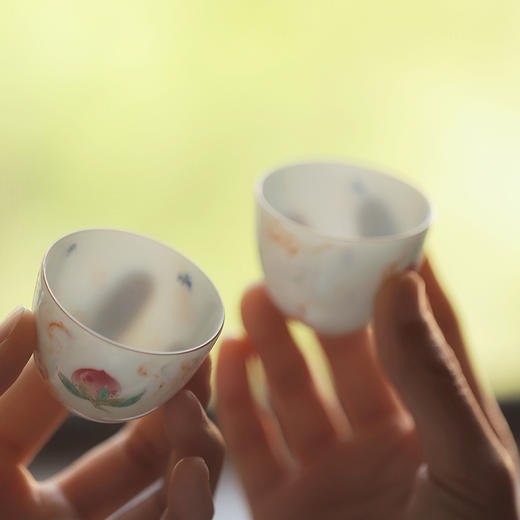忘言造物/言外/与子成说品杯  景德镇品茗杯手绘陶瓷茶杯单杯 商品图3