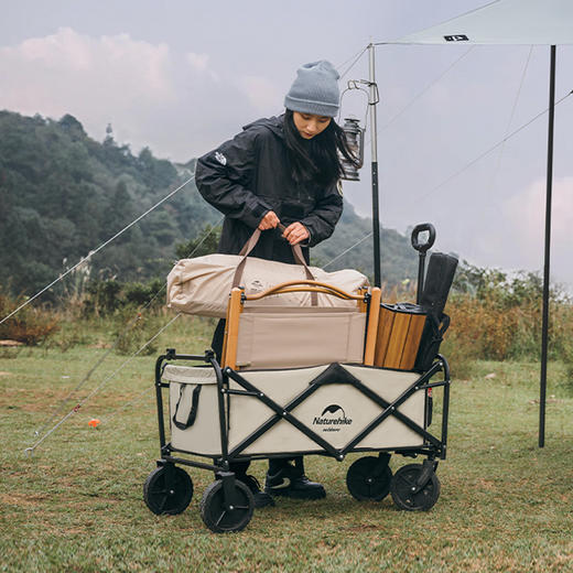 挪客（NatureHike）户外露营车折叠营地车摆摊野餐小推车 桌板另拍 商品图4