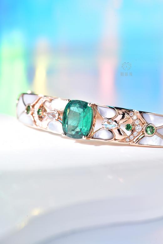 【蝶舞花园】蝴蝶祖母绿手环   CB12301005 商品图3