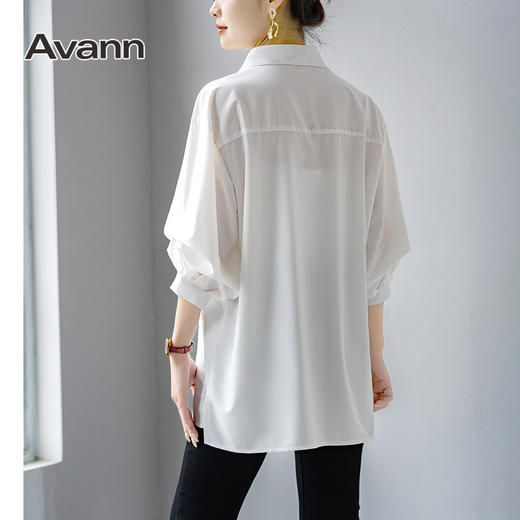 Avann设计感褶皱袖口袋衬衫 商品图1